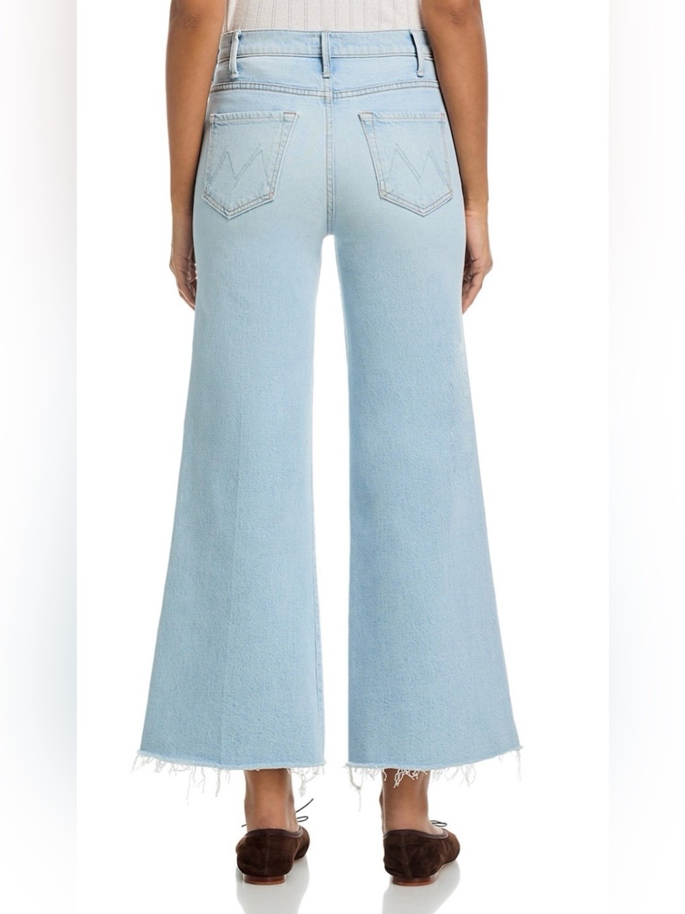NWOT MOTHER Lil Hustler Roller Skimp Fray Jeans in Bring the Cooler size 26 - Picture 3 of 5